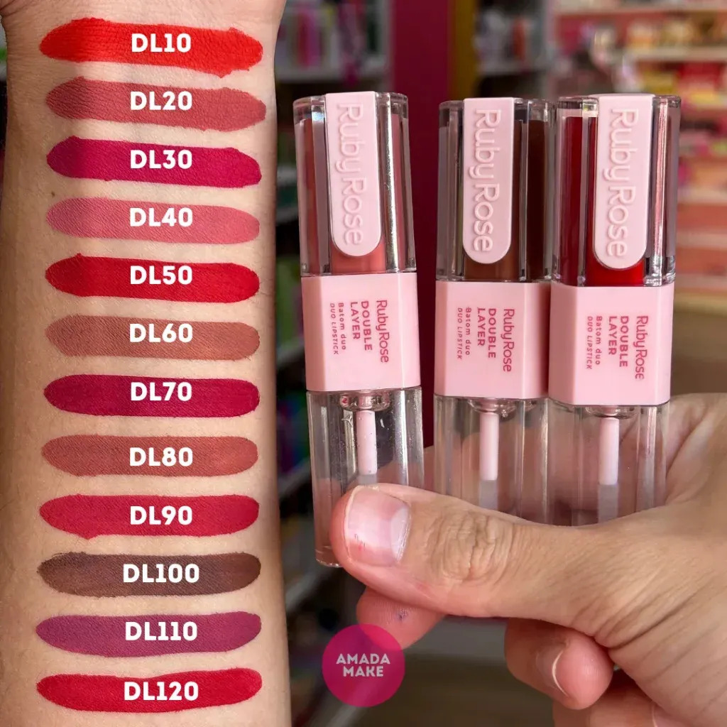 Ruby Rose Batom Duo Double Layer Dl80 — miniatura 8