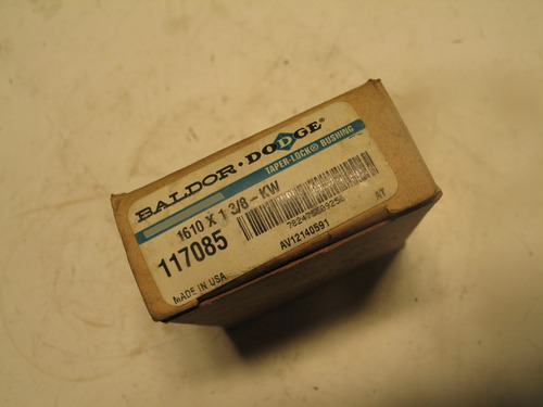 Nib Dodge Baldor Abb 1610 X 1-3/8 Kw 117085 Taper Lo Ccs