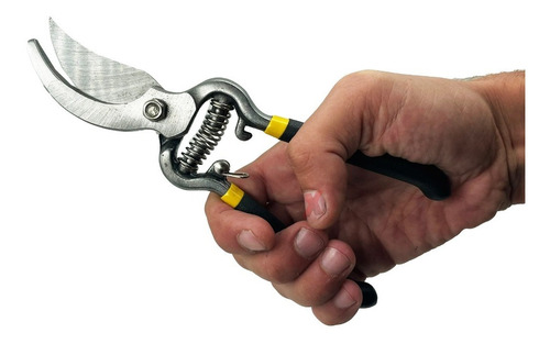 Tijera Podar Jardín Profesional Acero + Par De Guantes Poda