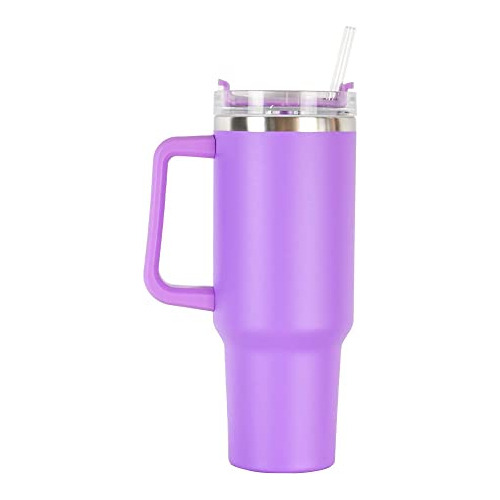 Letskab 40 Oz Tumbler Con Mango Y Tapa De Paja,vacuum S6tbt