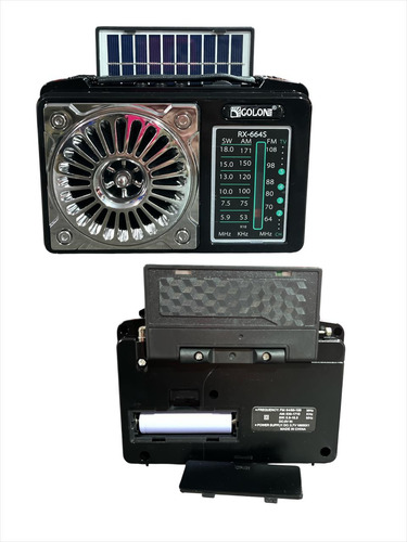 Radio Solar Multibanda Recargable