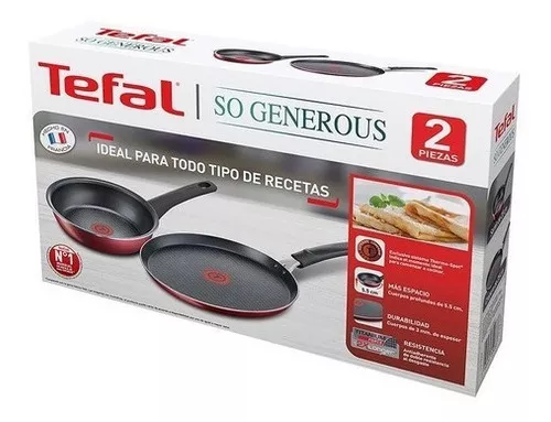 Sartén Inducción Antiadherente Titanium Aluminio TEFAL Generous Cook 28 cm