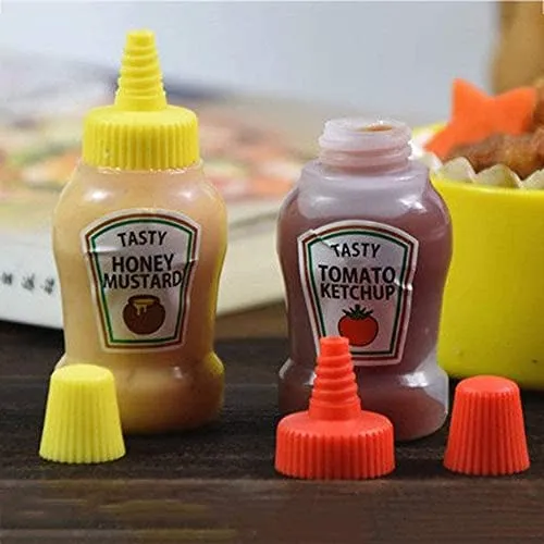 Botellas Pequeñas De Salsa De Tomate, Rellenables, 25 Ml, Pa