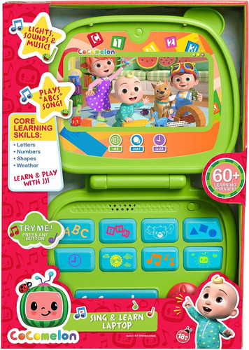 Laptop De Aprendizaje Cocomelon, Just Play, Sonidos Y Luces