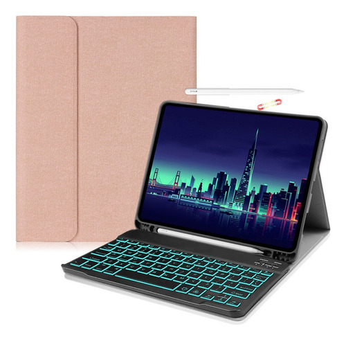 Funda Con Teclado Retroiluminado For iPad Mini 4/5 De 7,9