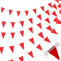 Comprar 10tiras Fiestas Decoración Banderines Poliéster Liso Colores