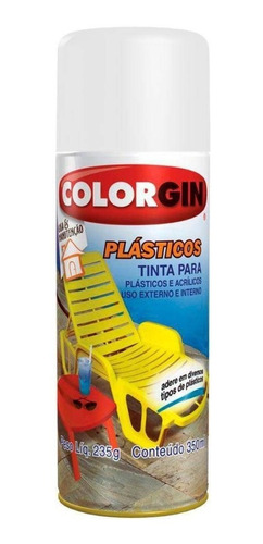 Tinta Colorgin P/ Cadeira De Plástico - Abranco Fosco 1520