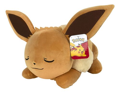 Pokemon - Eevee Durmiendo De Peluche De 18 Pulgadas, Pokémon