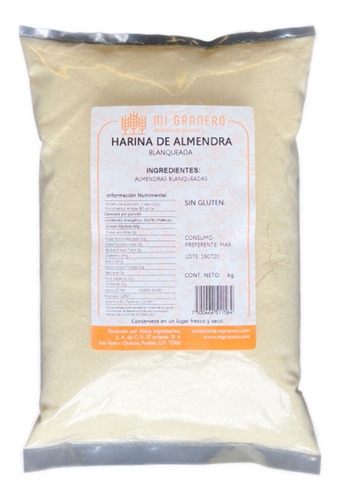 Harina De Almendra 250 Gramos