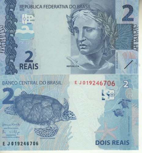 Brasil Billete De 2 Reales Año 2010 (17) - Pick 252d - Unc