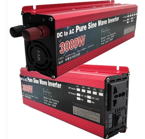 Inversor 24v 1500w Nominal Con Peak De 3000w Onda Pura 