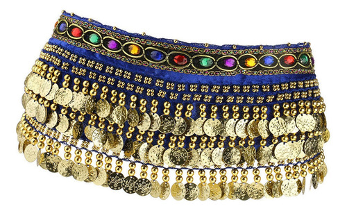 @ Ladies Belly Dance Wrap Cinturón Forma De Monedas Bufanda