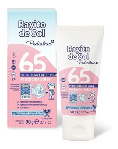 Rayito De Sol Protector Solar Fps 65 Pediatric 90g Muy Alta 