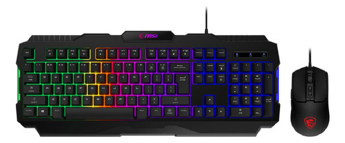 Combo Teclado Y Mouse Gamer Msi Forge Gk100