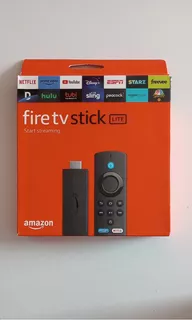 Fire Tv Stick Lite 2ª Geração Alexa Amazon Bivolt Cor Preto Tipo de controle remoto De voz.