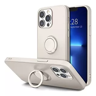 Funda Para iPhone 13 Pro Con Anillo/soporte Magnetico-white