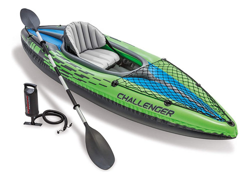Kayak Inflable Challenger Quikpack K1 Incluye Mochila Bomba