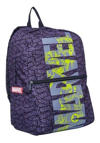 Mochila Marvel Logo Estampado Heroes Mooving 