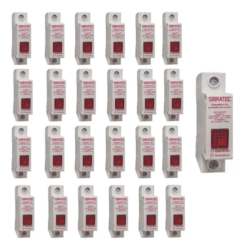 Dispositivo Surto 40ka 275v Classe2 Mono 20-40ka 275v 20 Pçs