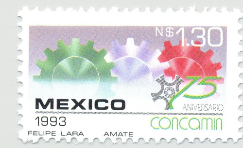 Mexico Estampilla Concamin 1993  Camara Empresarial