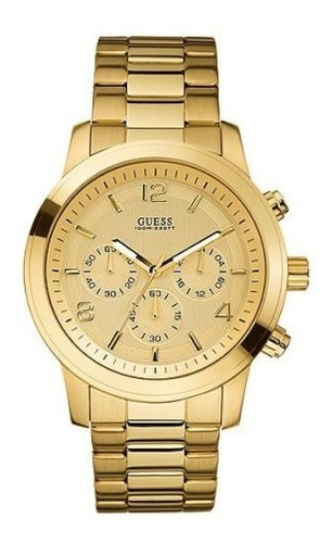 Reloj Guess Waterpro Cronógrafo Dorado U15061g2 Caballero