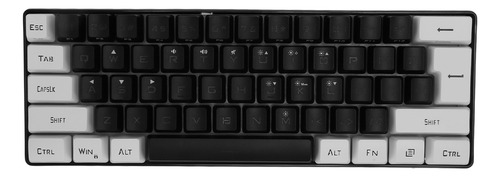Teclado Com Fio G61 Mini Rgb Led Backlight 61 Teclas Ergonôm