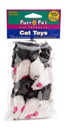 Juguetes Para Gatos De Penn Plax Play Fur Mouse - Bolsa Mixt