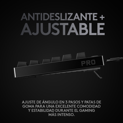 Imagen 6 de 10 de Teclado Tkl Gamer Mecanico Rgb Logitech G Pro Negro