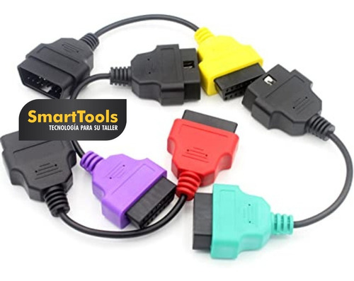 Imagen 3 de 3 de Adaptadores Kit Multiscan 4 Cables Colores Elm327 Vag Kkl