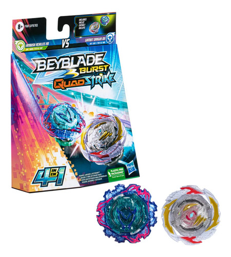 Conjunto Pião Beyblade Burst Quadstrike 4 Em 1 Hasbro C/nf