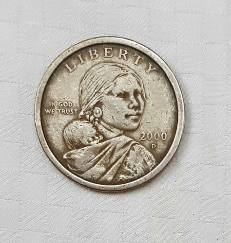 Moneda De 1 Dollar De Eeuu De America. Año 2.000. Indigena