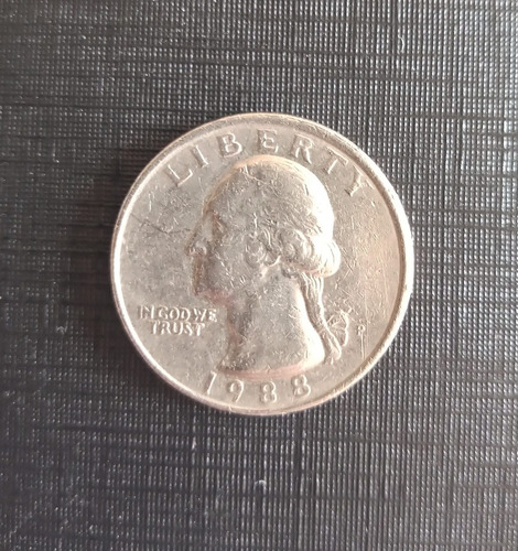 Estados Unidos Quarter Dollar Liberty Letra P 1988 M119