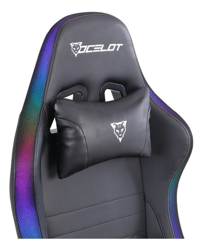 Silla Gamer Ocelot Gaming Rgb / Base Ajustable De Metal / De