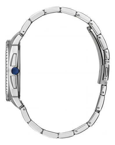 Reloj Caravelle By Bulova Caballero 43b170 Color de la correa Plateado Color del bisel Plata Color del fondo Blanco/Azul