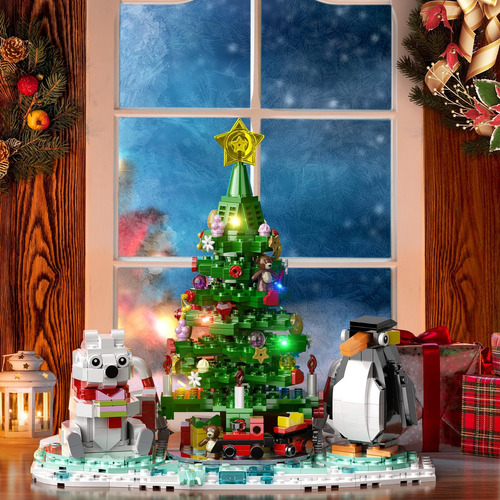 Kit De Construcción De Árbol De Navidad, Bloque De Construcc
