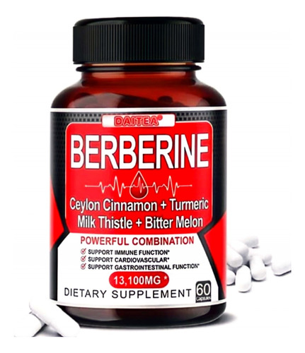 Berberina 13.100mg Suplemento Saludable Reduce El Colesterol