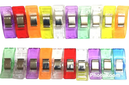 Pinzas Plásticas -clips- Para Costura  Paquete De 100 Piezas