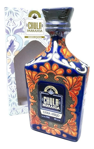 Tequila Artesanal Chula Parranda Extra Añejo Cerámica 750 Ml