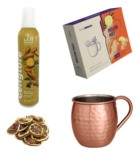 Kit Completo Para Drink Moscow Mule (6 Un.)