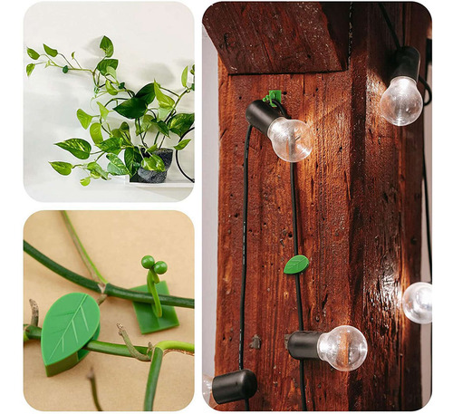 160 Clips De Pared Para Plantas Trepadoras, Fijadores De Pla
