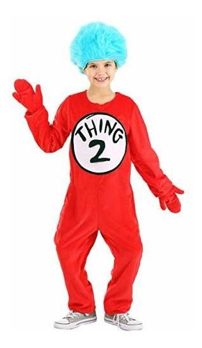 Dr. Seuss Thing & Thing 2 Deluxe Costume Kids Medium