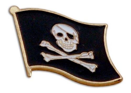 Estados Unidos Bandera De La Bandera Pirata Pin De Solapa.
