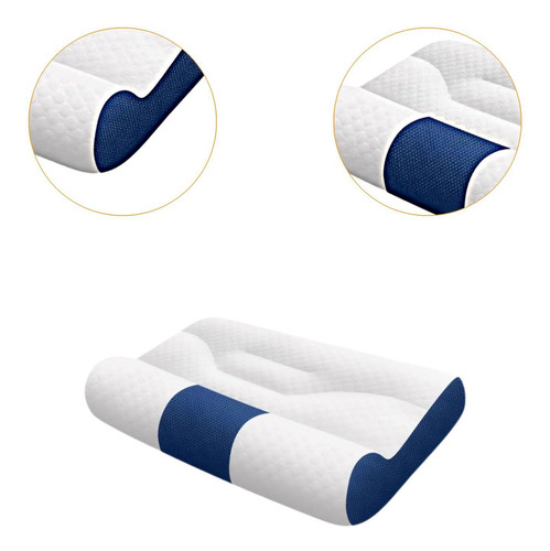 Soporte De Cuello De Almohada Cervical Tamaño Azul L