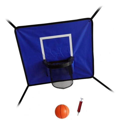 Mini Aro De Baloncesto Para Trampolín, Con Marco De Azul