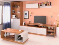Comprar Combo Mesa Tv + Biblioteca + Mesa Ratona + Repisa Living
