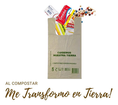Bolsa Camiseta | Biodegradable & Compost |36x40 | 3000 Und