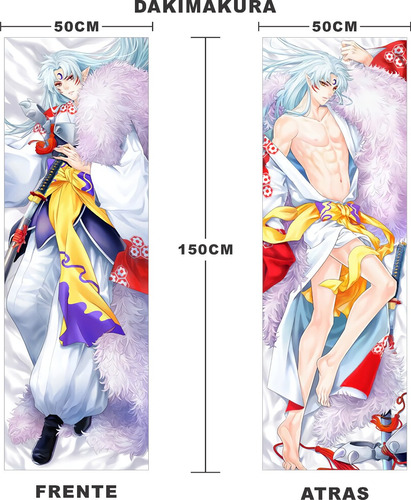 Cojin Dakimakura Sesshomaru Inu Yasha Anime Daiyokai Regalo