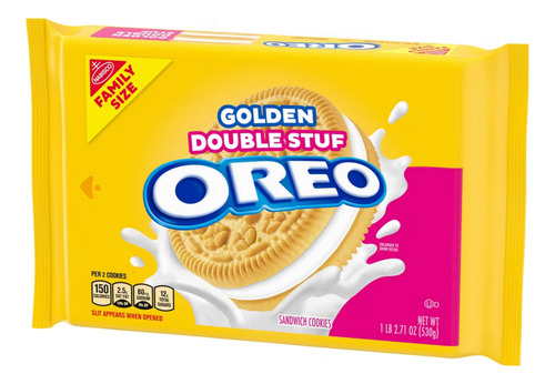 Oreo Galletas Doradas Doble Relleno 18.71 Oz(530.41 G)