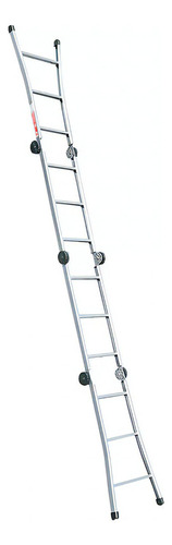 Escalera portátil Cardioli 000346 de 0,90 x 3,60 metros, color gris