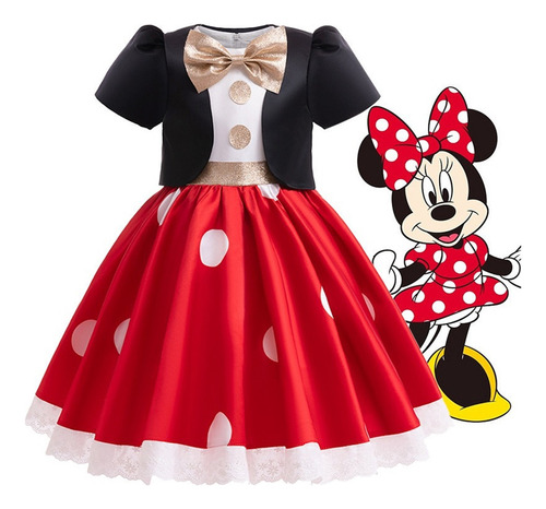 Fwefww Vestido Infantil Minnie The Same, Traje De Actuación